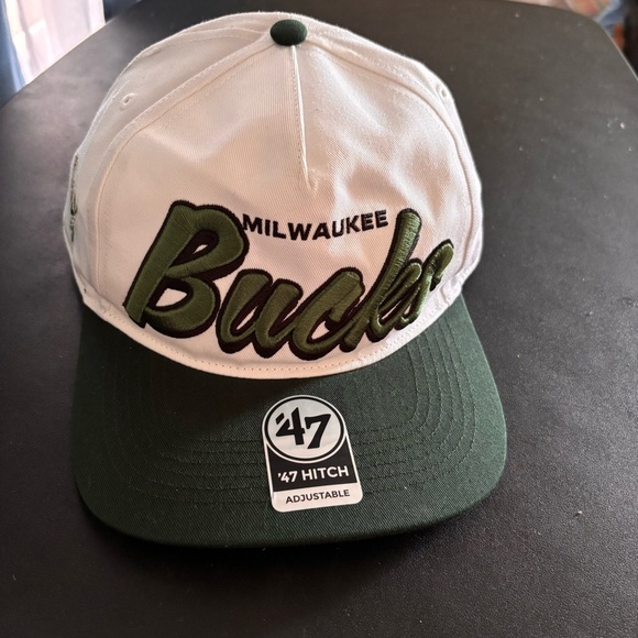 Milwaukee Bucks Men’s Adjustable Cap - Green and White - Picture 1 of 3